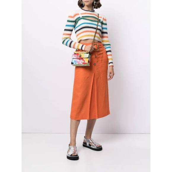 Kurt Geiger Mini Kensington Rainbow Flowers Bag - Picture 13 of 15